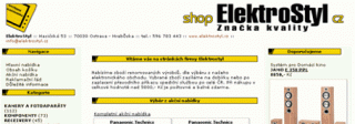 Elektrostyl – internetový e-shop